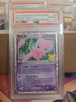 2021 Pokemon Celebrations Mew Ex Holo Classic Collection 88/92 - PSA 10 GEM MINT - Image 1