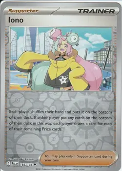 POKEMON - IONO - 185/193 - REVERSE HOLO - PALDEA EVOLVED - Image 1