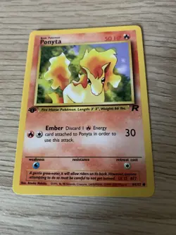 PONYTA - 64/82 - 1st Edition Team Rocket - Common - Pokemon - NM - Image 1