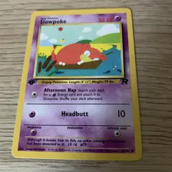 SLOWPOKE - 67/82 - 1st Edition Team Rocket - Common - Pokemon - NM - Image 1