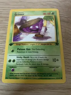 GRIMER - 57/82 - 1st Edition Team Rocket - Common - Pokemon - NM - Image 1