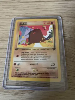 DIGLETT - 52/82 - 1st Edition Team Rocket - Common - Pokemon - NM - Image 3