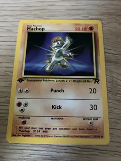 MACHOP - 59/82 - 1st Edition Team Rocket - Common - Pokemon - NM - Image 1