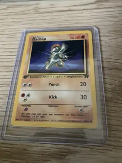 MACHOP - 59/82 - 1st Edition Team Rocket - Common - Pokemon - NM - Image 3