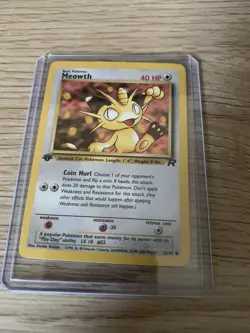MEOWTH - 62/82 - 1st Edition Team Rocket - Common - Pokemon - NM - Image 3