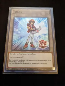Token: Jaden Super Rare TKN5-EN012 Rage of the Abyss Unlimited Yugioh - Image 1