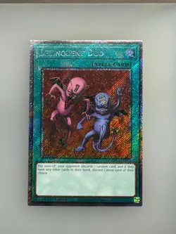 Delinquent Duo (Platinum Secret Rare) RA04-EN114 Yu-Gi-Oh NM - Image 1