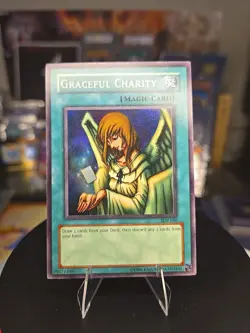 YuGiOh Graceful Charity SDP-040 Super Rare Starter Deck: Pegasus Unlimited LP - Image 1