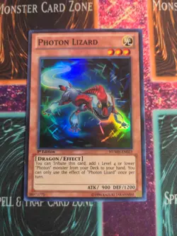 Yu-Gi-Oh! Photon Lizard NUMH-EN023 1st Edition Super Rare NM - Image 1