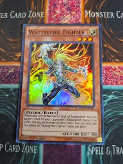 Yu-Gi-Oh! Wattsychic Fighter WSUP-EN041 Super Rare 1st Edition Near Mint - Image 1