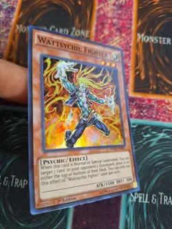 Yu-Gi-Oh! Wattsychic Fighter WSUP-EN041 Super Rare 1st Edition Near Mint - Image 2