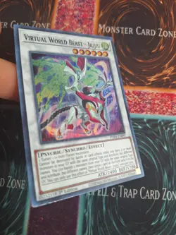 Yu-Gi-Oh! TCG Virtual World Beast - Jiujiu PHRA-EN097 Super Rare 1st Edition MP - Image 2