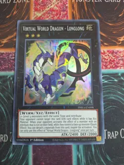 Yu-Gi-Oh! Virtual World Dragon - Longlong PHRA-EN098 Super Rare 1st Edition NM - Image 1