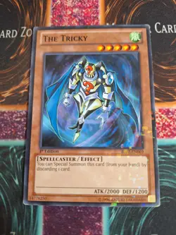 Yu-Gi-Oh! The Tricky BP02-EN069 Shatterfoil 1st Edition Lightly Played - Image 1