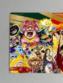 One Piece NatsuComi Double Sticker - Set of 3 - Luffy Nami Robin Zoro Yamato - Image 2