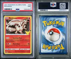 2023 Pokemon Celebrations 002/025 Reshiram Holo PSA 9 Mint Rare Card Fresh New - Image 3