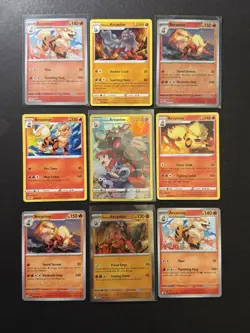 9 Arcanine Pokemon Card Hisuian Holo Ultra Rare Trainer Gallery SWSH SV PTCG A1 - Image 1