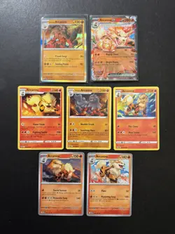 7 Arcanine ex Pokemon Card Collection Hisuian Holo Rare SWSH SV PTCG A3 - Image 1