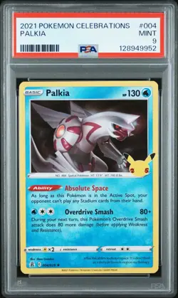 2023 Pokemon Celebrations 004/025 Palkia Holo PSA 9 Mint Rare Card Fresh New - Image 1