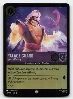 Palace Guard 45/204 Common Cold Foil Reign of Jafar Lorcana Card - Image 1