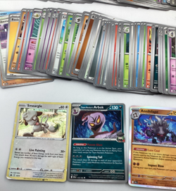 Pokemon Trading Card Game Ex Tin Meowscarada with Appx 400 Cards & Holos - Image 3