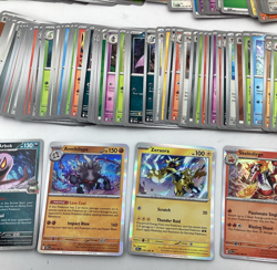 Pokemon Trading Card Game Ex Tin Meowscarada with Appx 400 Cards & Holos - Image 4