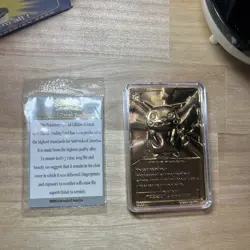 VTG Pikachu Pokemon Gotta Catch em' All 23k Gold Plated Trading Card NEW Sealed! - Image 4