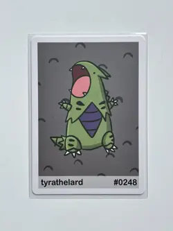 Pookiemoot- tyrathelard (Tyranitar) - Pokemon Parody/Derpy card - Image 1