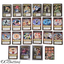 2005 2006 One Piece Quest Grandline CCG Card Lot Rare Action Counter 2 Foils - Image 1
