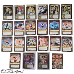 2005 2006 One Piece Quest Grandline CCG Card Lot Rare Action Counter 2 Foils - Image 5
