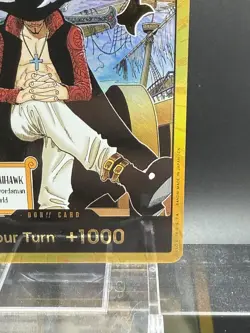 DON!! Card Gold Frame Mihawk OP14 ONE PIECE Seven Warlords of the Azure Ocean NM - Image 4