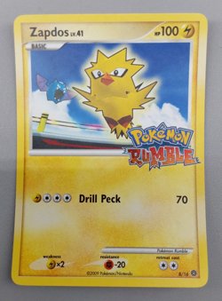 Zapdos Card 8/16 Pokemon Rumble 2009 TCG Very Nice *READ* - Image 1