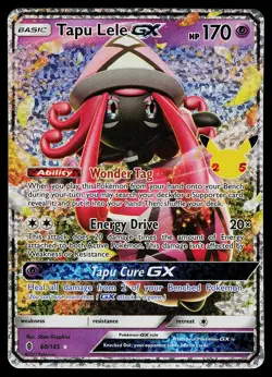 Pokemon Card - Tapu Lele GX Celebrations Classic Collection 60/145 Holo - Image 1