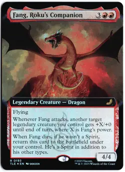 Fang, Roku's Companion (Extended Art) R Avatar 193 NM - Image 1