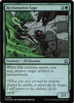Reclamation Sage - FOIL - U Foundations 231 - MTG - Image 1
