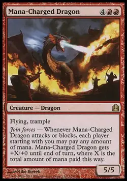 Magic MTG - Mana-Charged Dragon - Commander - EXC - EN - Image 1