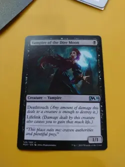 Vampire of the Dire Moon. Core Set 2020. M20. Magic the Gathering Card. - Image 2