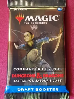 Magic The Gathering D&D BATTLE FOR BALDUR'S GATE Sealed DRAFT Booster Pack MTG - Image 1