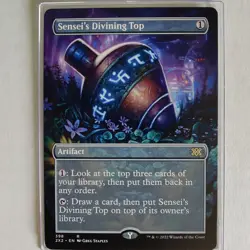 Sensei's Divining Top - Borderless - NM - Double Masters 2022 2X2 - MTG - Image 1