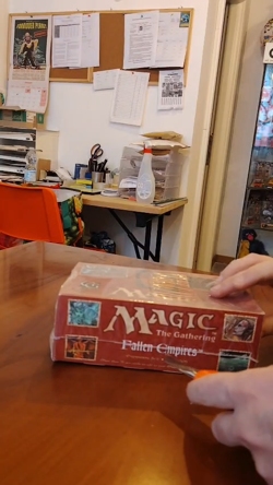 1X SEALED BOOSTER PACK BUSTINA MAGIC MTG FALLEN EMPIRES 1994 VINTAGE CHECK VIDEO - Image 2