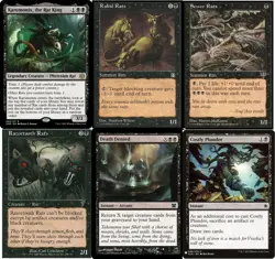 MTG Commander EDH Deck Karumonix, the Rat King 100 Magic Cards Custom Rats - NM - Image 1