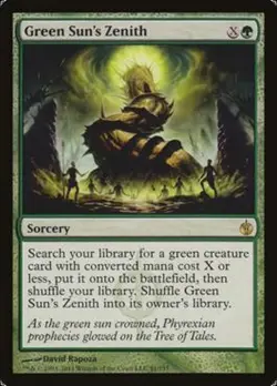 RUSH ENGLISH Mirrodin assiege - Green Sun's Zenith [EX/NM] MTG MBS - Image 1
