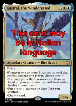 MTG KASTRAL, THE WINDCRESTED EXC - KASTRAL, LA CRESTA DEL VENTO 221 - BLB - Image 1