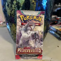 Pokemon TCG: Paldea Evolved Booster Pack Factory Sealed Random Art Work - Image 1