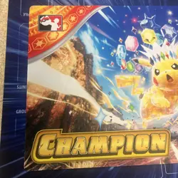 POKEMON Official TCG PLAYMAT Tera Pikachu CHAMPION League Cup PLAY MAT - Image 2