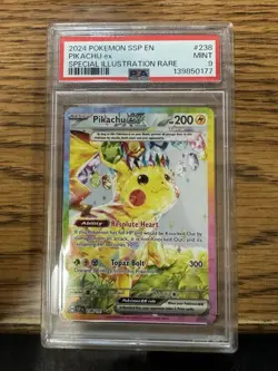 Pokemon TCG Pikachu EX 238/191 PSA 9 Special Illustration Rare Surging Sparks - Image 1