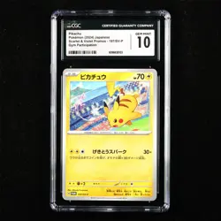 CGC 10 GEM MINT 2024 Pokemon JPN Pikachu 197/SV-P PROMO - Image 1