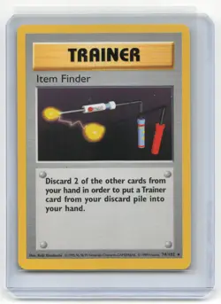 1999 Pokemon TCG Item Finder Base Set #74/102 Mod Played Shadowless - Image 1