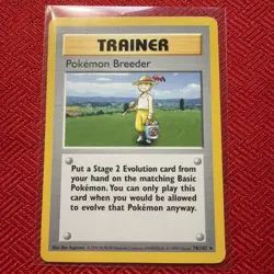 Pokemon Breeder [Shadowless] #76 Pokemon Base Set-HP - Image 1