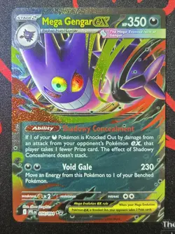 Mega Gengar ex 056/094 Mega Evolution Phantasmal Flames Pack Fresh Pokemon TCG - Image 1